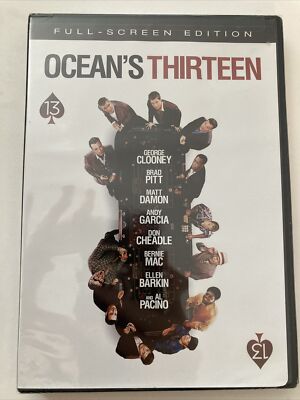 BRAND NEW OCEAN'S THIRTEEN DVD Brad Pitt Matt Damon Oceans 13