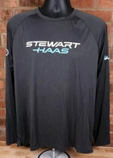 Stewart-Haas Racing Ford Nascar L/S Gray Team Issue Mens Size Large Truewerk NEW