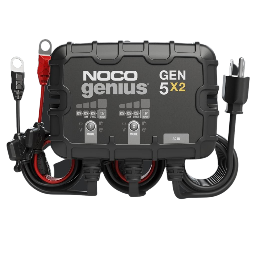 NOCO GEN5X2 2-Bank Charger Maintainer 10A 5A/Bank Boat RV Onboard
