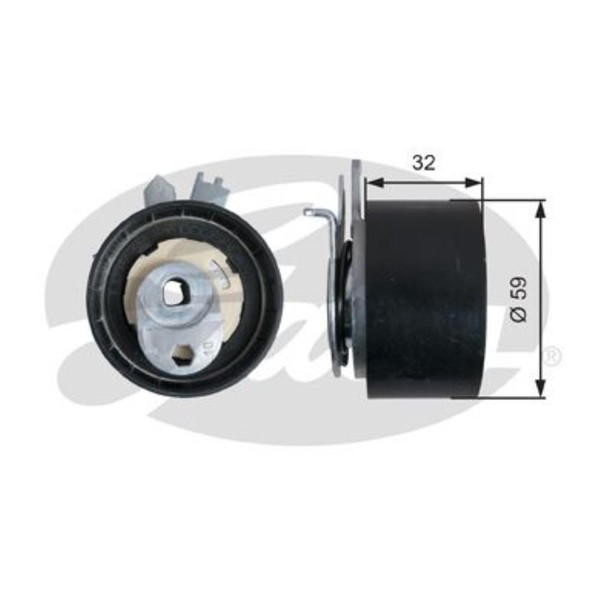 Gates Spannrolle Zahnriemen FüR Dacia Duster Lodgy 1.5 Dci Renault Kangoo T43240-image