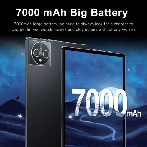10.1 inch Tablet Android 12 8GB+256GB 10-Core Processor Dual Camera 7000mAh W5A3 - Afbeelding 8 van 12