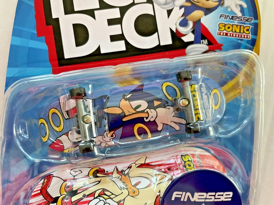 Tech Deck Finesse & Sonic the Hedgehog 4 PK Set Juguete Coleccionable con Accesorios Foto 3 de 4