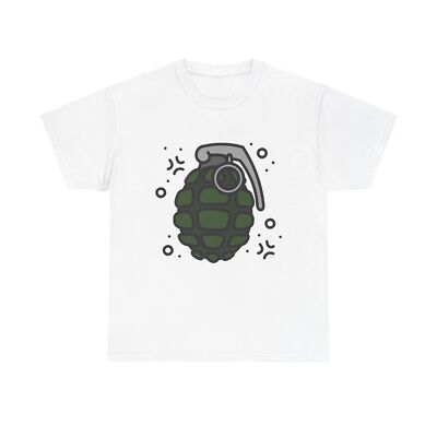 Military Grenade Doodle - cool minimal war army soldier explosion drawing tools