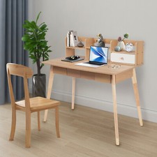 Home Office Computer Desk Writing Desk Work/study Table W/ Drawer Bookshelves