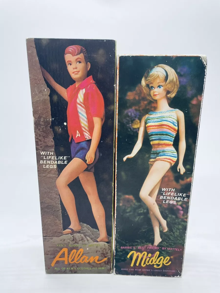 Barbie Alan Midge Doll Original 1960's Mattel Vintage Dolls