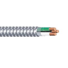 12/2 With Ground Type MC Solid Copper Metal Clad Cable Aluminum Armor 600V