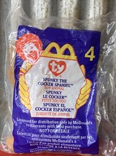 1999 Ty McDonalds 4 Spunky the Cocker Spaniel - 1999 Teenie Beanie SEALED