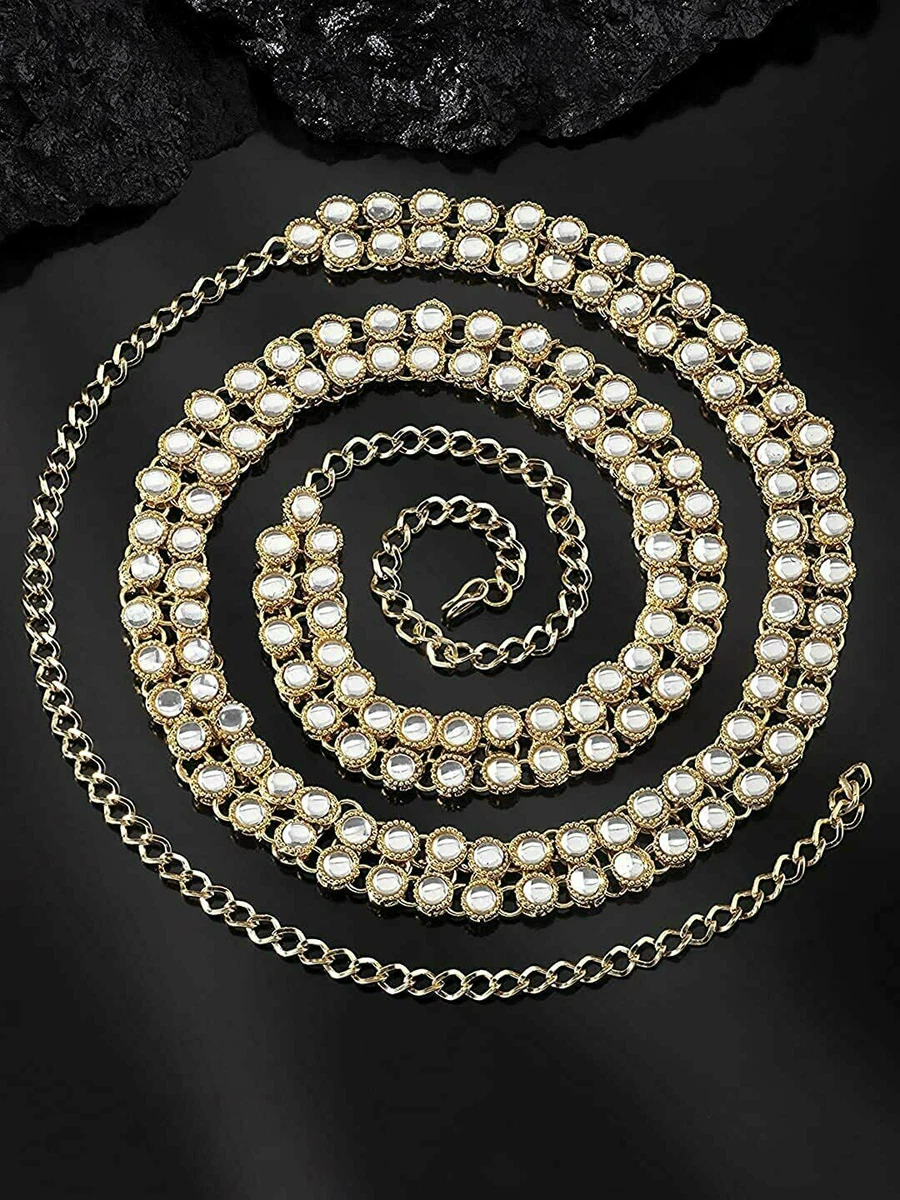 Kundan on sale waist chain