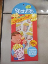 MINDWARE Peaceable Kingdom Scratch and Sniff Popcorn Scented Stickers Package