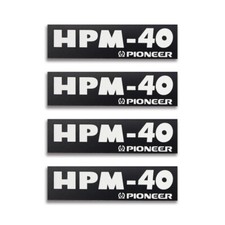 Pioneer HPM-40 altoparlante logo distintivo alluminio 60 mm (2,36") X 16 mm (0,63")