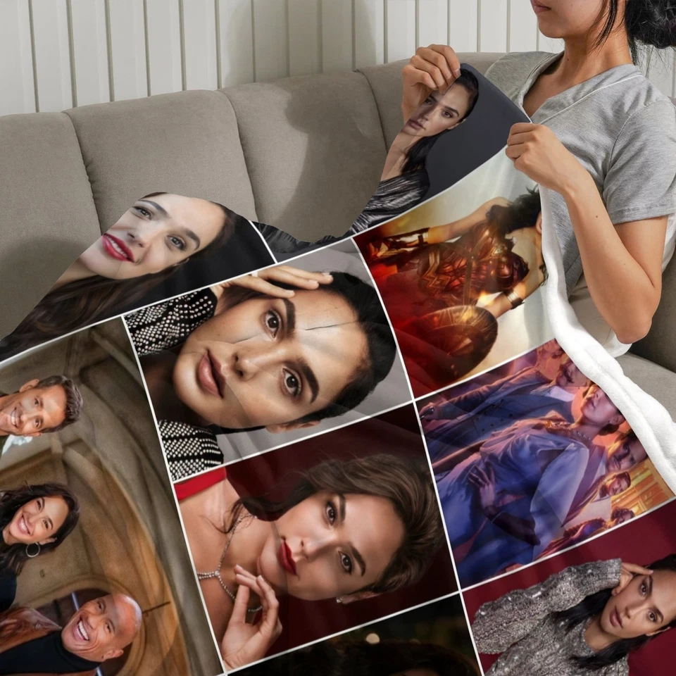 Super Soft Flannel Gal Gadot Throw Blanket for Bed Sofa All Season Gifts - Image 3 of 4