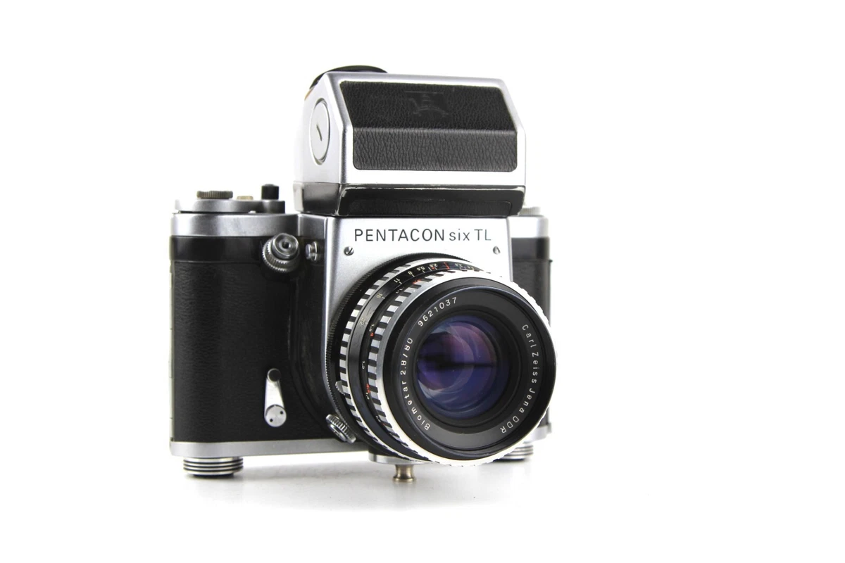 Camera PENTACON Six TL Lens Carl Zeiss Jena Biometar 2.8/80 DDR Medium format