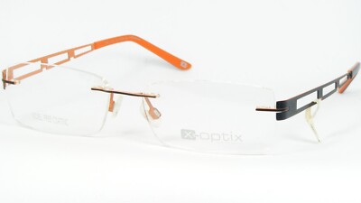 X-OPTIX by X-Belgium 1503A Schwarz /Coral Orange Brillengestell 53-19-140mm
