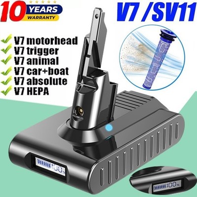 For Dyson V7 Battery SV11 Extra Trigger Motorhead Pro 9.5Ah lithium Battery NEW