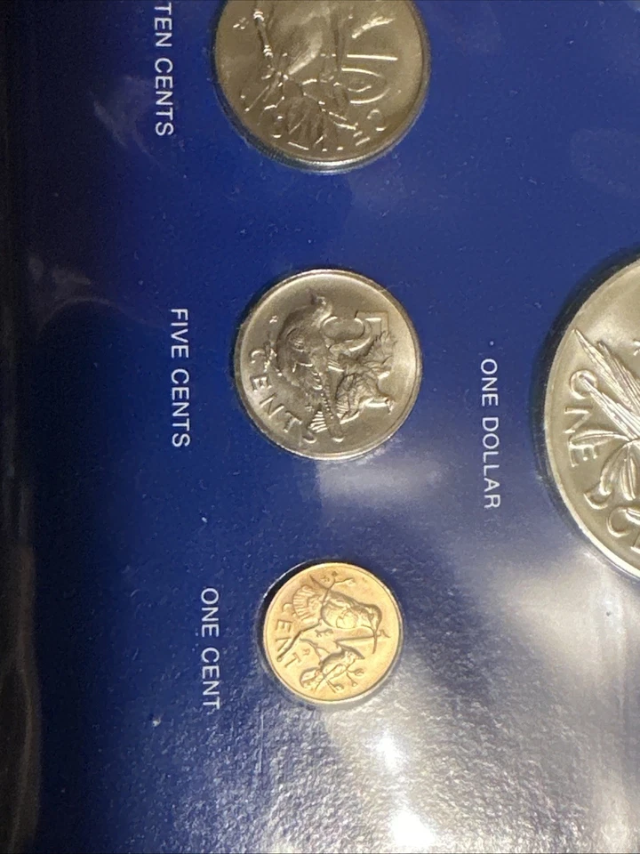 1973 FRANKLIN MINT PRIMEIRA CUNHAGEM DAS ILHAS VIRGENS BRITÂNICAS CONJUNTO DE MOEDAS À PROVA - Imagem 4 de 4