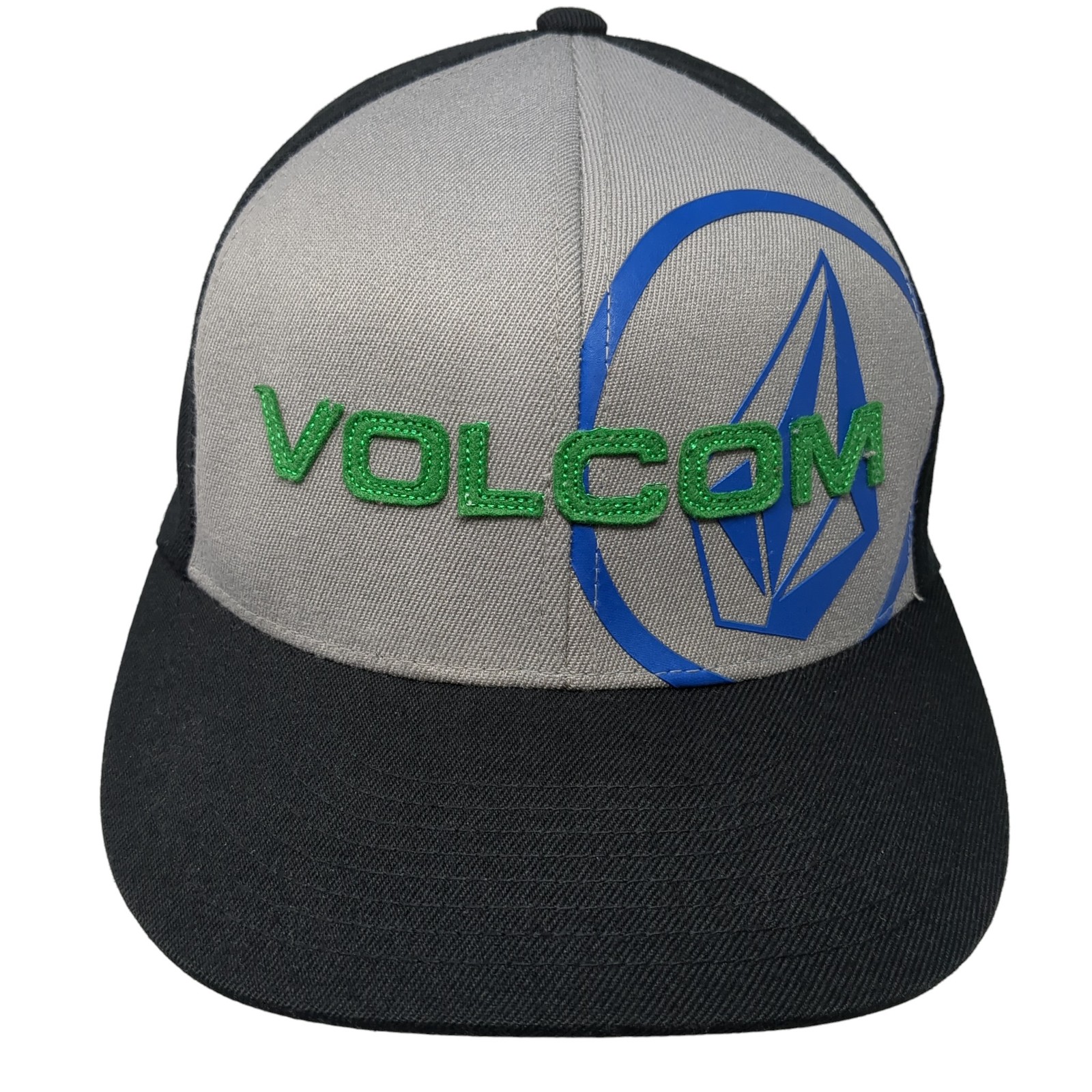 Volcom Fitted Baseball Hat Black Medium Flexfit C… - image 1