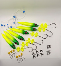 8/0 Catfish Santee Rig w/ 5inch Rattle Spook Float - 80lb Leader - (6 pack)