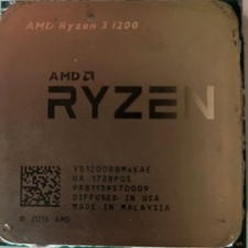 AMD Ryzen 3 1200 Quad Core 3.10GHz Processor YD1200BBM4KAE With AMD CPU Cooler