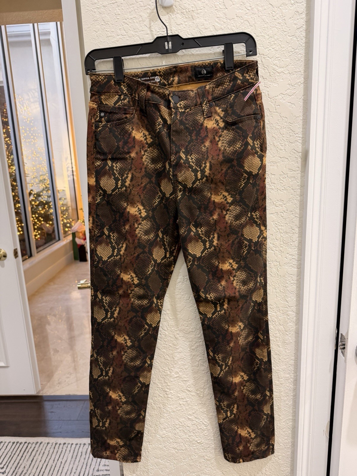 AG Adriano Goldschmied Womens Farrah Skinny Ankle Jeans High Rise Zip Up Size 28