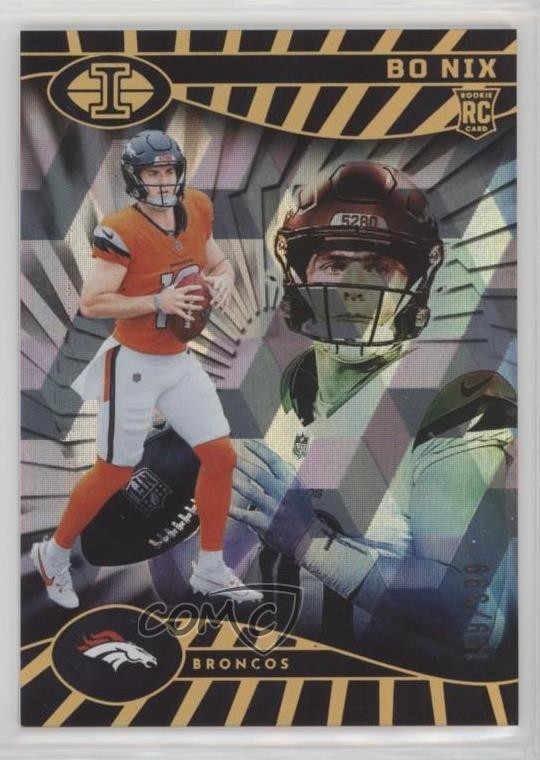 2024 Panini Illusions Trophy Collection Cubic 159/399 Bo Nix #22 Rookie RC 0ma6