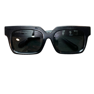 OFF WHITE OW40001U Sunglasses 68J Black Rectangle 57-19-145 | eBay
