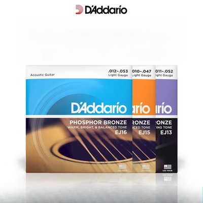 Daddario Acoustic Guitar Strings Acoustic Guitar Strings Phosphor Brass 10PCS