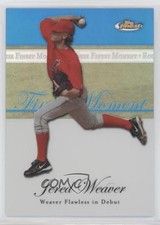 2007 Topps Finest Rookie Moments Blue Refractor 51/299 Jered Weaver #RFM-JW 9bp