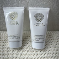 2 tube lot VINCE CAMUTO BATH SHOWER CREME Body Lotion Sealed 2.5oz