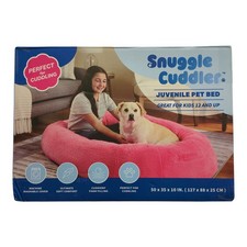 Snuggle Cuddler Oversized Plush Juvenile Human Dog Bed, Pink