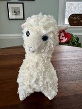 NEW MWMT Ty Classic White Plush Llama "Lily" Approximately 11" MINT