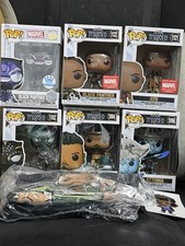Black Panther Funko Pop Bundle Marvel Collector Corps Exclusive + T-Shirt & Pin