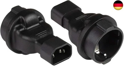 GOOD CONNECTIONS Stromadapter Schuko Buchse auf Kaltgeräte Stecker
