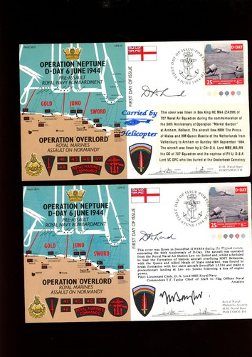 Royal Naval signed covers x 24 all different.