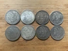 US Morgan Silver Dollars 8 coins Pre 1904 Circulated/Cull Condition Lot SUN2