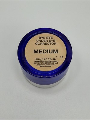 IT Cosmetics Bye Bye Under Eye Corrector Cream MEDIUM - 0.17 oz. - SEE DESCR.