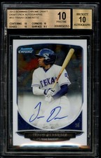 2013 Bowman Chrome Draft Autographs #BCA-TD Travis Demeritte BGS 10 Pristine