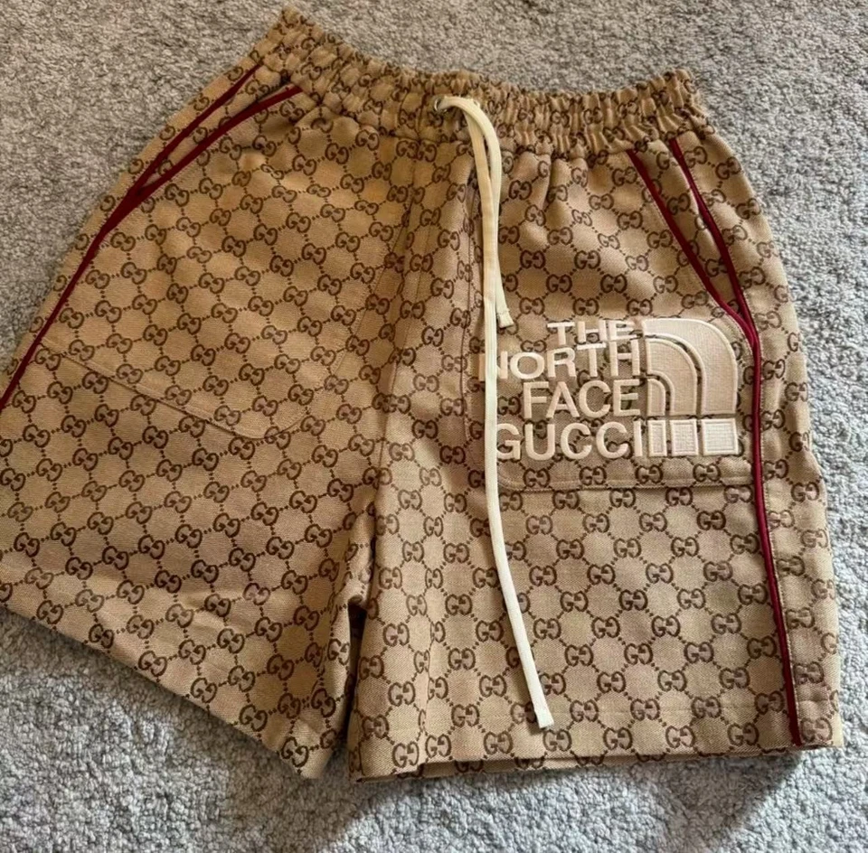 Gucci Beige The North Face Edition Shorts Women Size S Orginal $1200 - Image 4 of 4