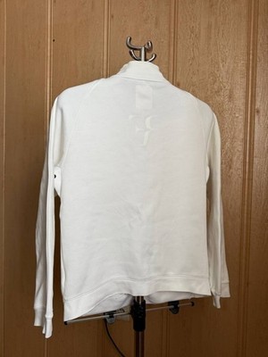 RF ROGER FEDERER PREMIER TECH FLEECE WHITE GREEN TENNIS JACKET