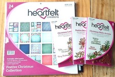 Heartfelt Creations "Festive Christmas" Stamps, Dies, and Paper Lot