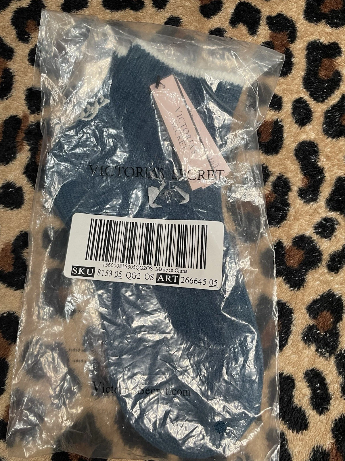 Victoria's Secret Glow Waffle Socks Dark Teal - One Size - NWT!!!