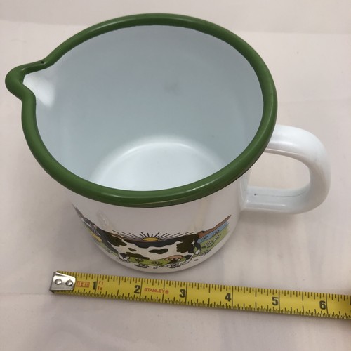 Versatore Latte Smaltato Mucca Fiori Sole - Foto 7 di 7
