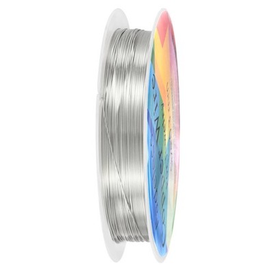 0.3 Mmx15m Jewelry Wire, 28 Gauge 49.2FT Craft Wire Copper Wire, Bright Silver