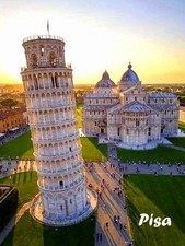 Kühlschrankmagnet Pisa Souvenir   Schiefer T...