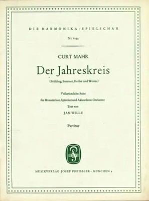Der Jahreskreis | Curt Mahr | Partitur | Musikverlag Josef Preissler