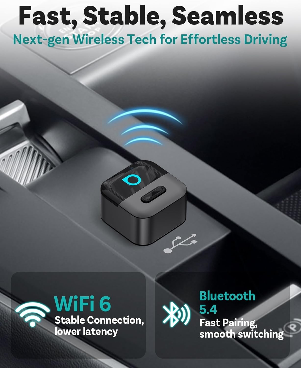 OTTOCAST Mini Pico Adattatore Wireless Carplay Android Auto 2026 - Miniatura 7