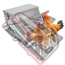 Automatic Chicken Feeder Weatherproof Galvanized Steel Poultry Feeders 20lb X1