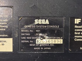 Sega Genesis & Sega CD Model 1 Console Controller 1 Game Shadow Dancer UNTESTED 