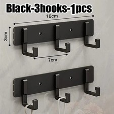 Key Coat Clothes Door Holder Rack Hook Wall Mounted Hanger 3/5/7 Hooks Aluminum