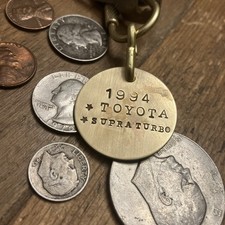 1994 TOYOTA SUPRA TURBO Brass Key Fob ‘94