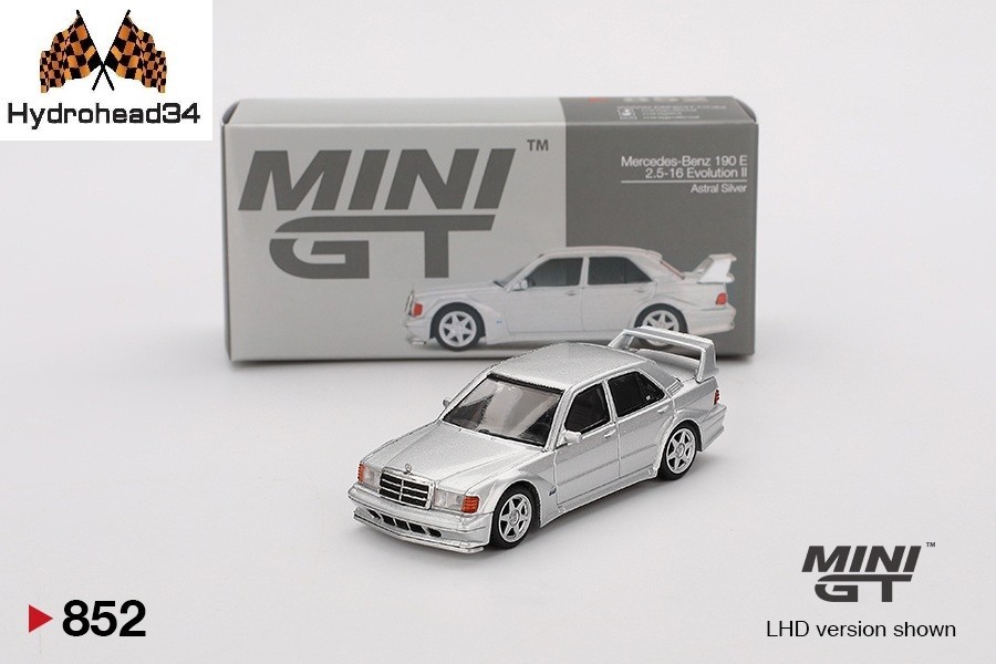 Mini GT Mercedes-Benz 190E 2.5-16 Evolution II Astral Silver